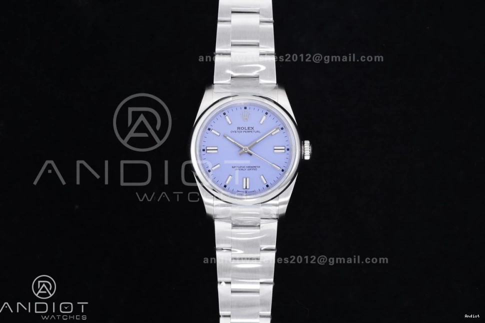 VR Oyster Lavender 904L SmoothTexture KRF Steel 36mm Edition Perpetual 962 1:1 Dial Best 126000 0704
